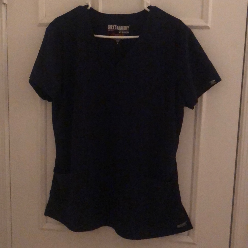 Grey’s Anatomy Signature scrub top, navy